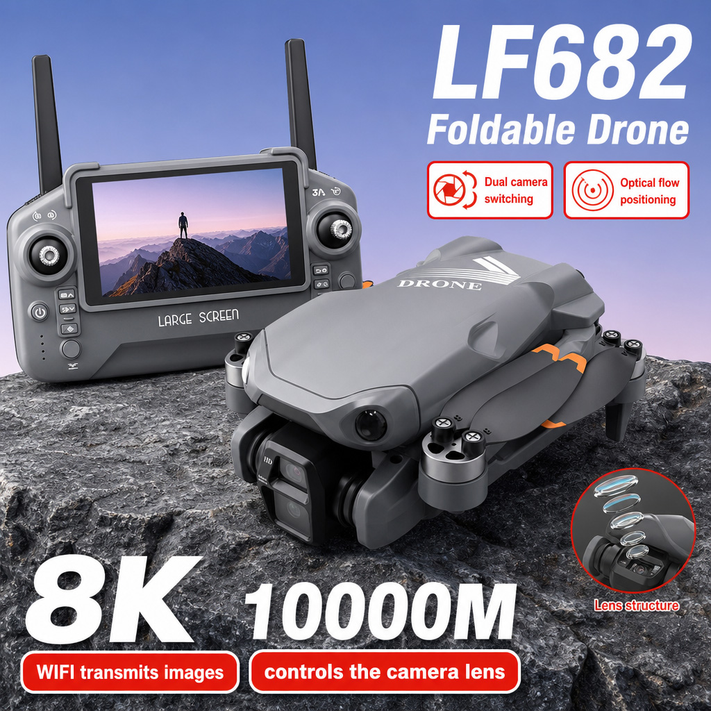 空撮写真 LF682 ドローン 8K HD デュアルカメラ  - Dji Drone Mini 3 のレビューと価格
