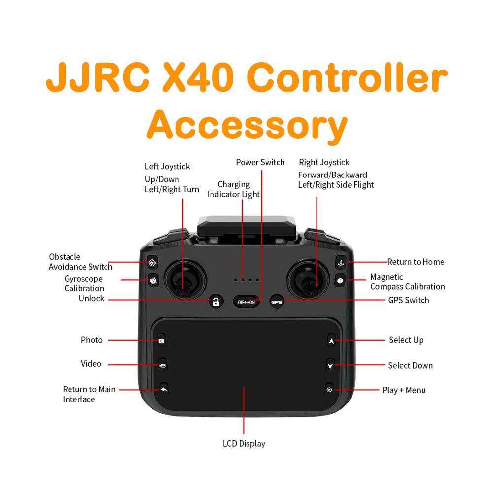 JJRC X40 GPS ドローン オリジナル スペアパーツ - Drone Racing Gate のレビューと価格